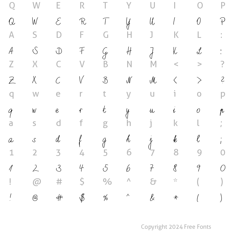 Character Map of HW Marbo DB Normal