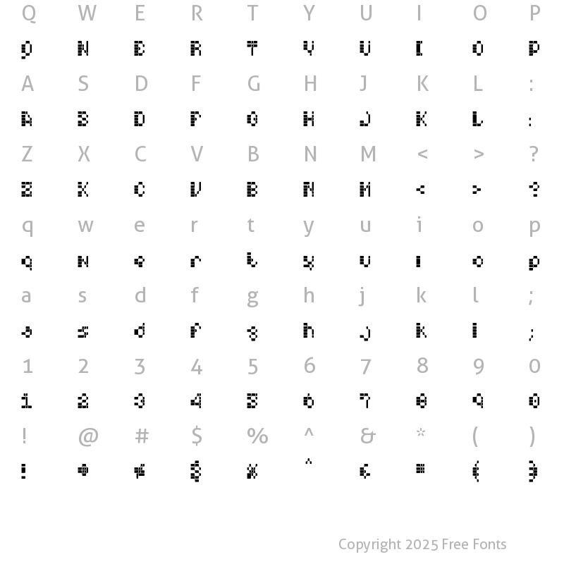 Character Map of HypercellRNA Regular