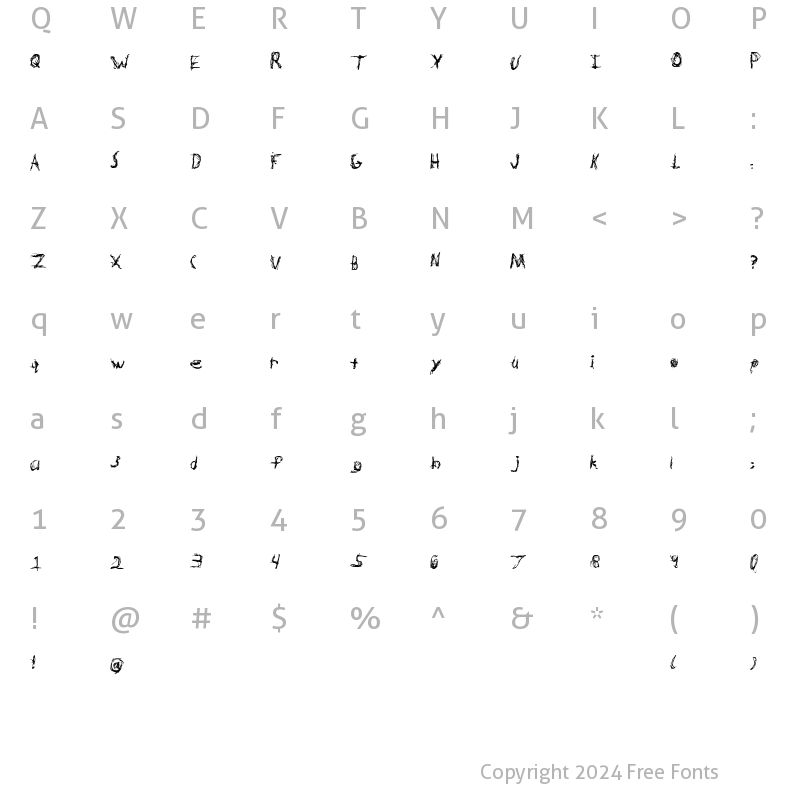 Character Map of Hypertension Regular