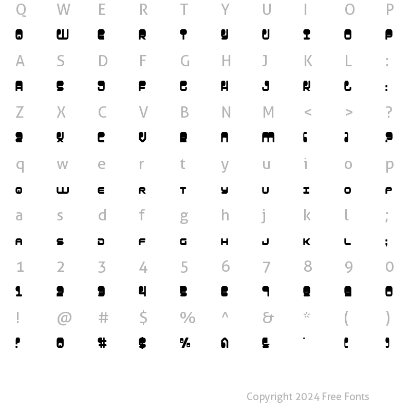 Character Map of HYPNO Agent Condensed Condensed