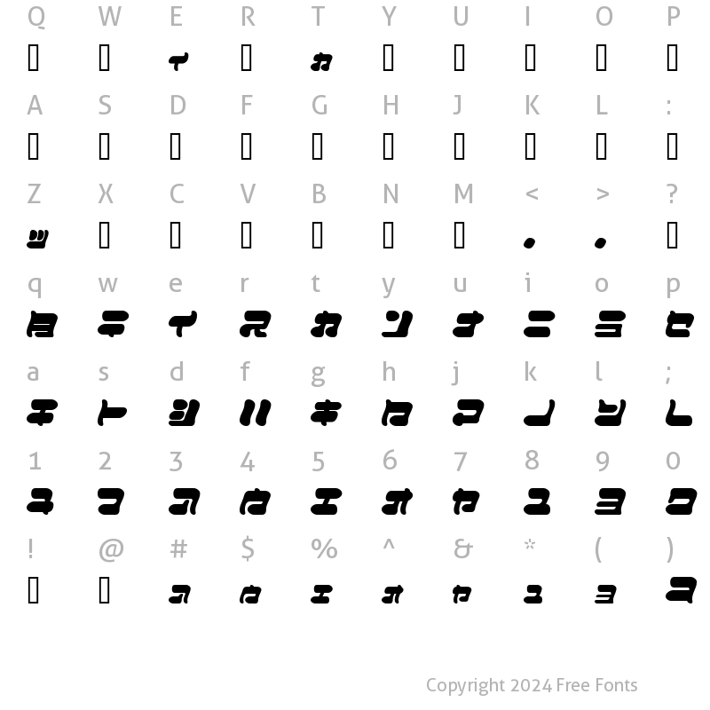 Character Map of I2FuwafuwaFururu KW