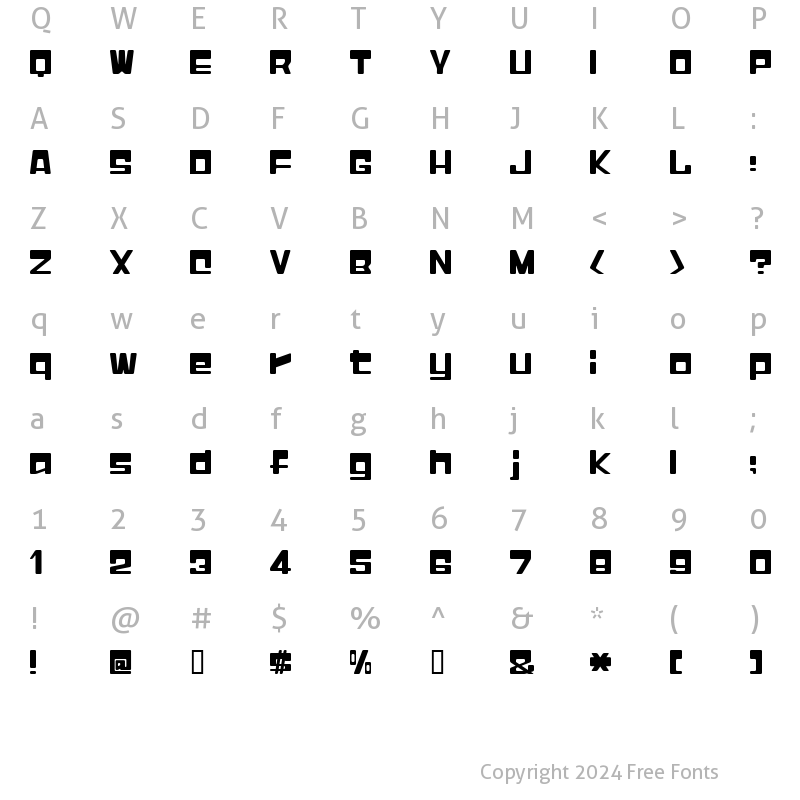 Character Map of I2Macross E