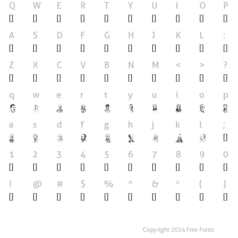 Character Map of IakovosP Regular