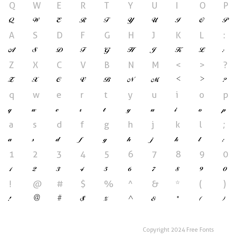 Character Map of Iballantines-ExtraBold Regular