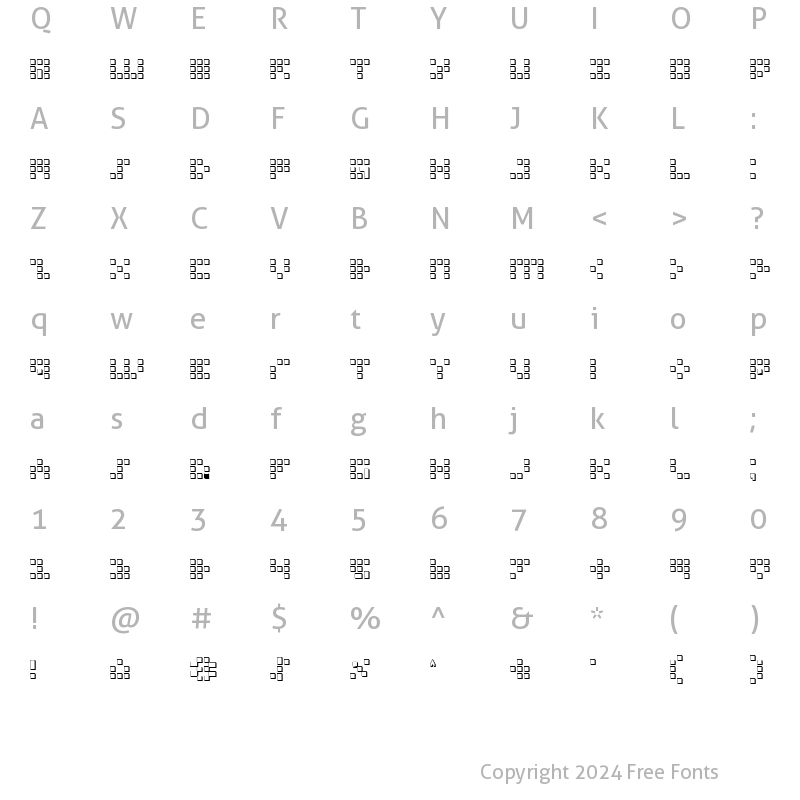 Character Map of Iconian 3D 3D