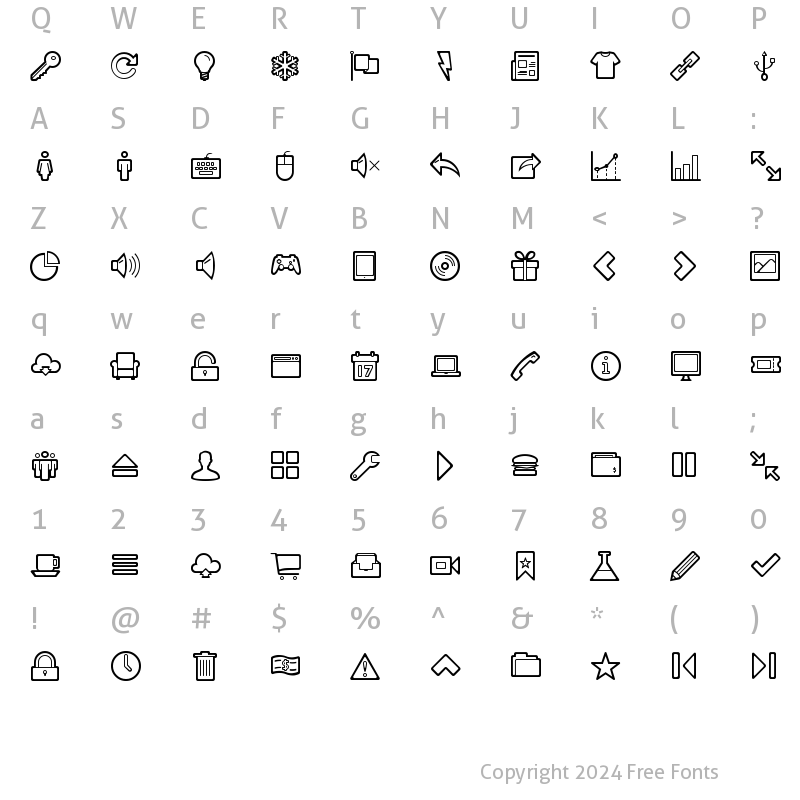 Character Map of Iconomous Regular