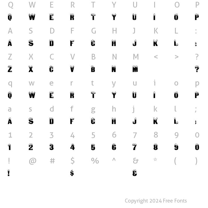 Character Map of Igloo Regular