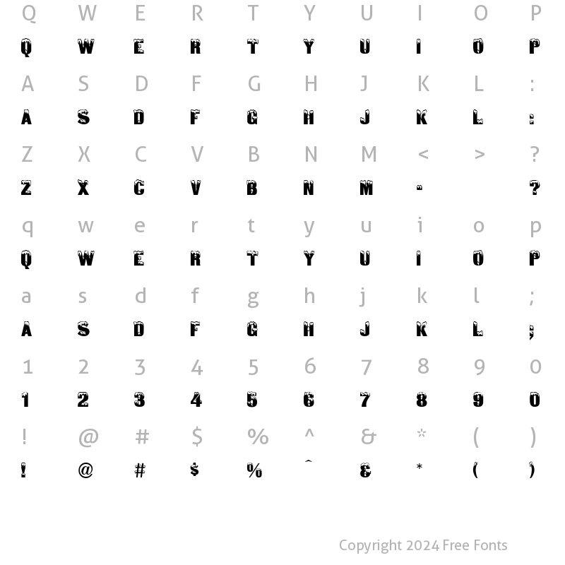 Character Map of Igloo Solid Normal