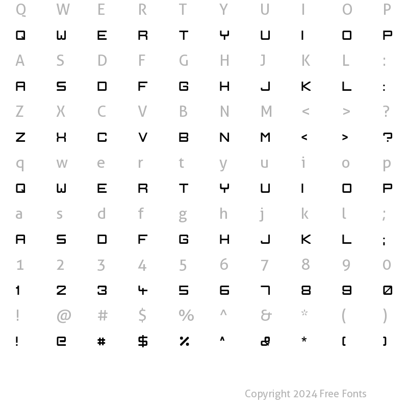 Character Map of Ignis et Glacies Sharp Regular