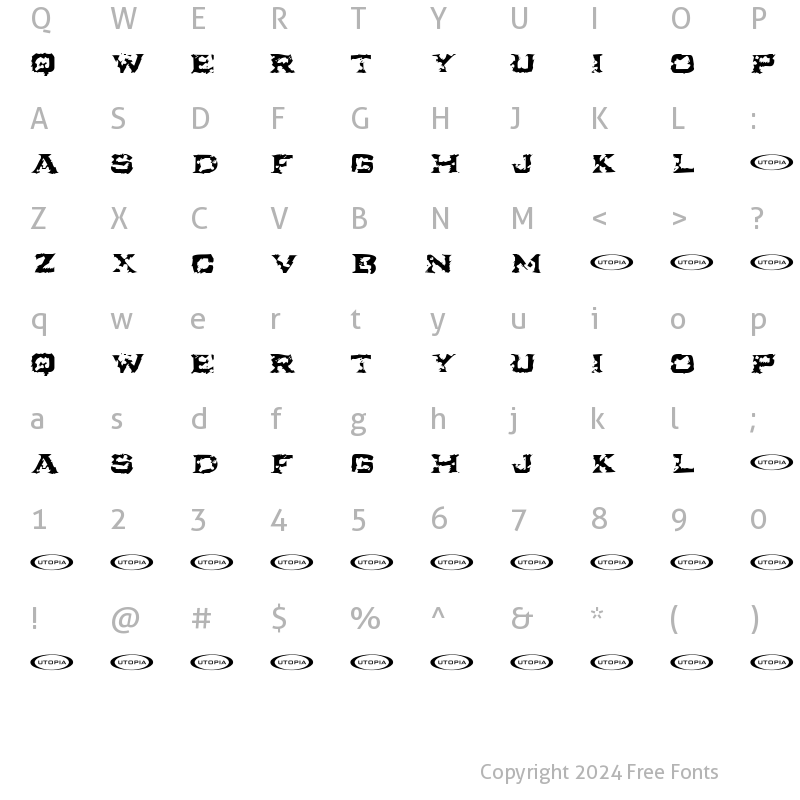 Character Map of Ikarus Turbulence Regular