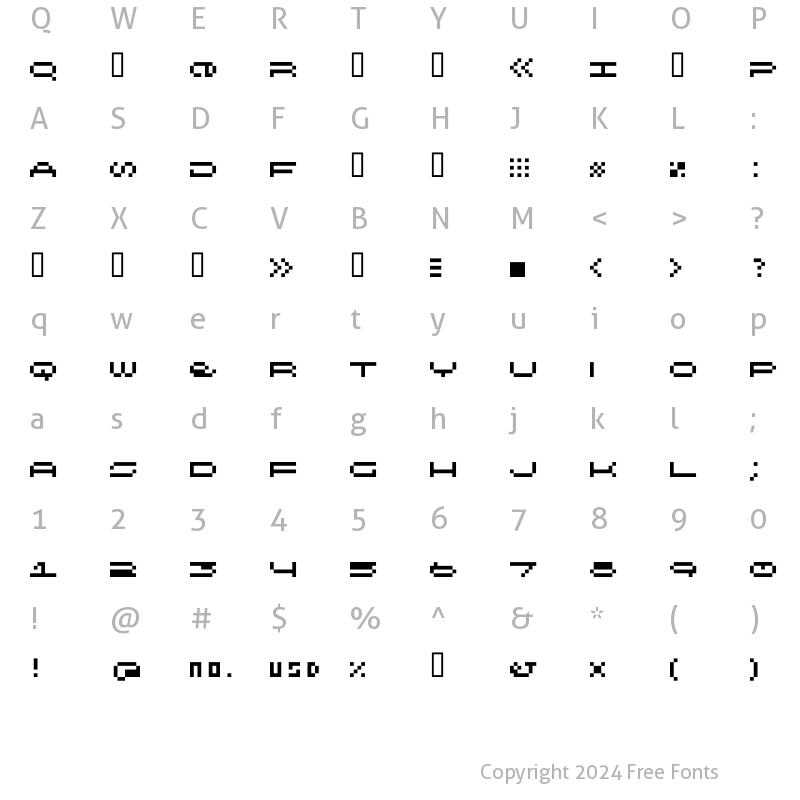 Character Map of Il Tempo Gigante Regular