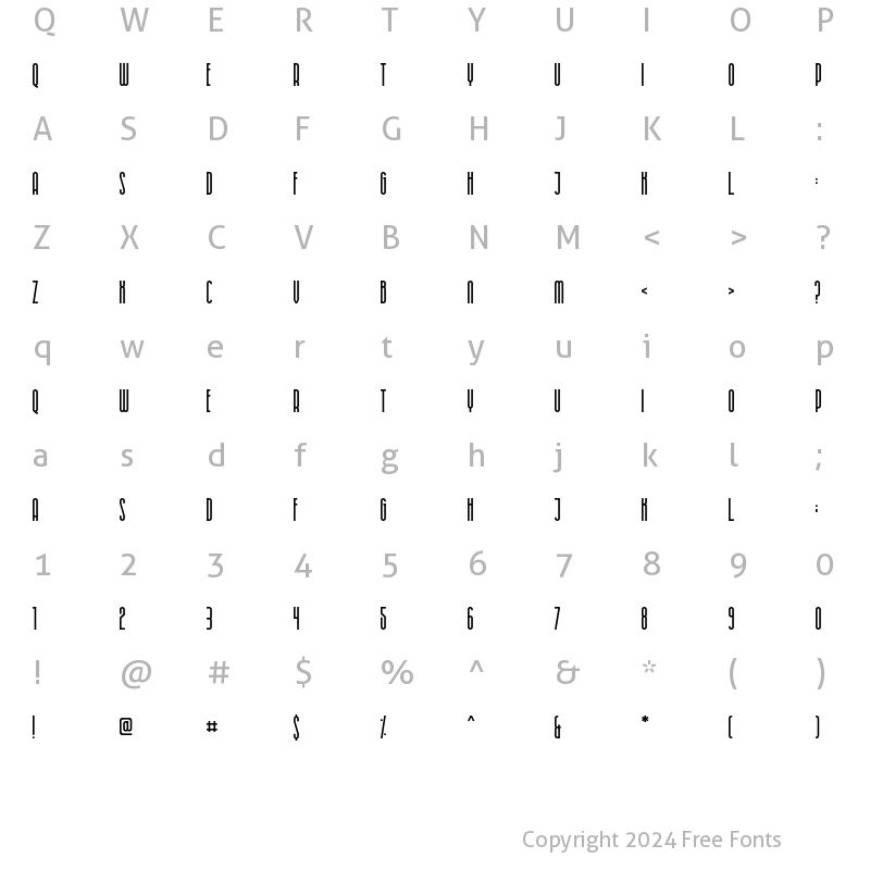 Character Map of IMAM SAHIRAH SANS Regular