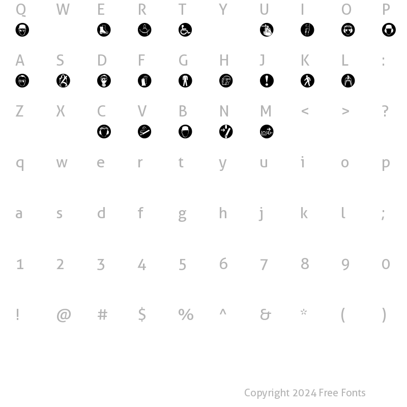 Character Map of imperatives tables Regular