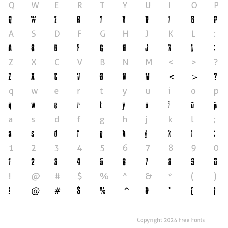 Character Map of Impossible - Selfdestruct Regular