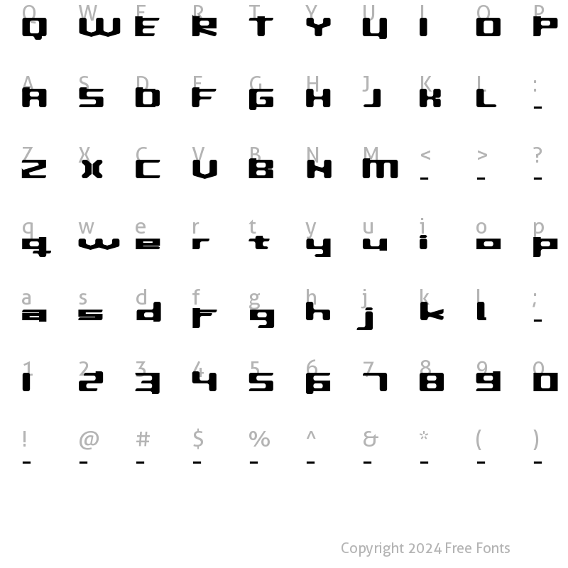 Character Map of InavelKusin Regular