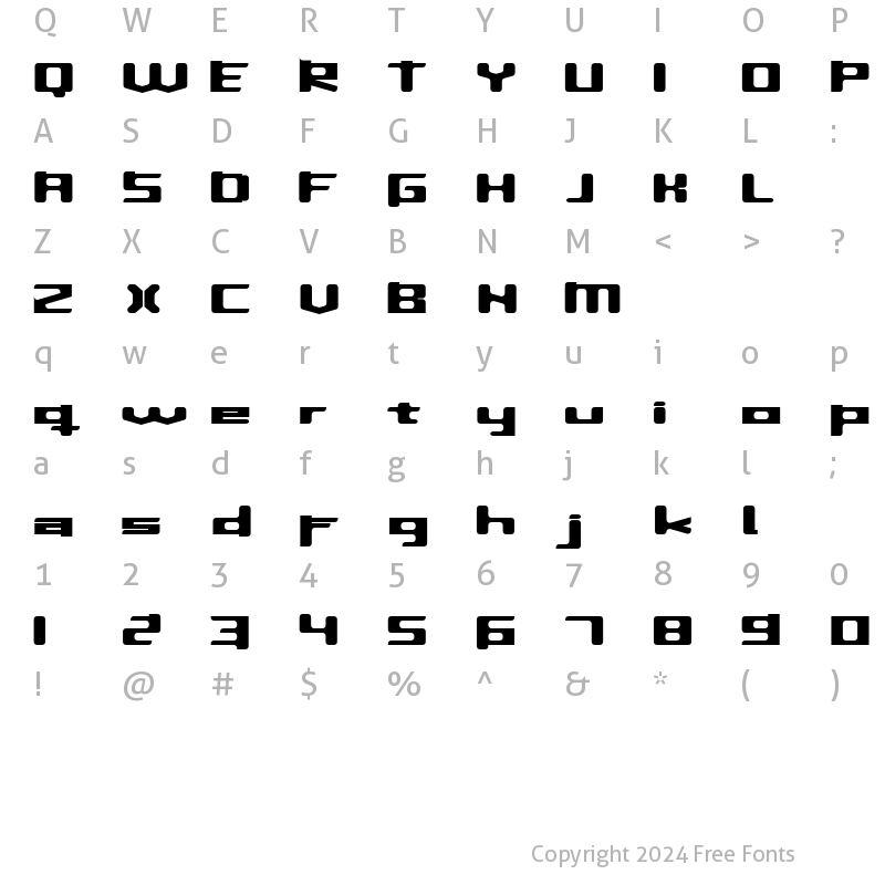 Character Map of InavelTetka Cyr Semi-expanded DemiBold