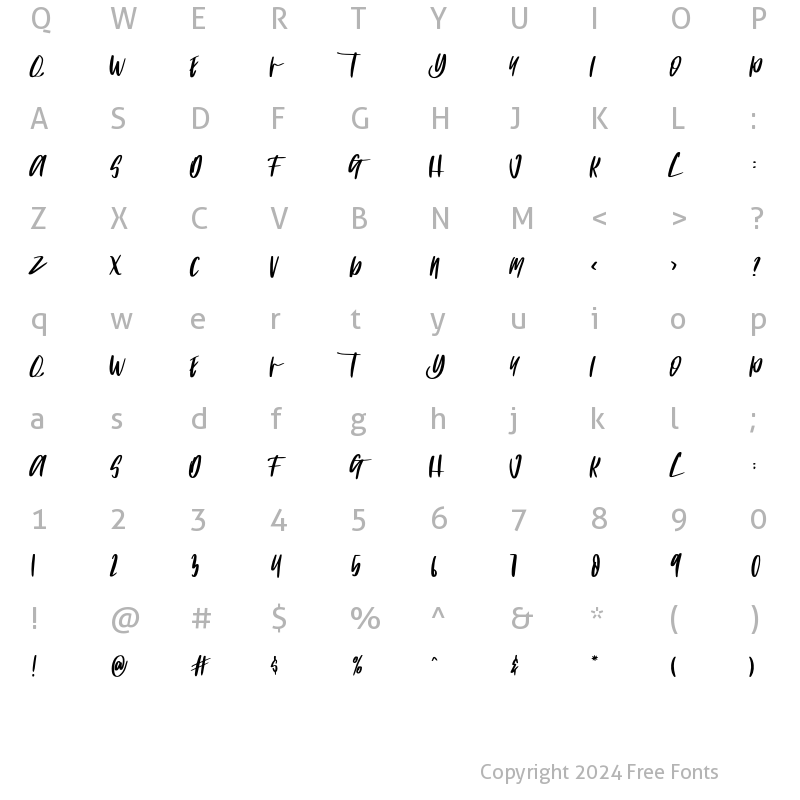 Character Map of INCIDIDUNT Regular