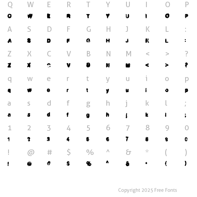 Character Map of Incinerator Regular