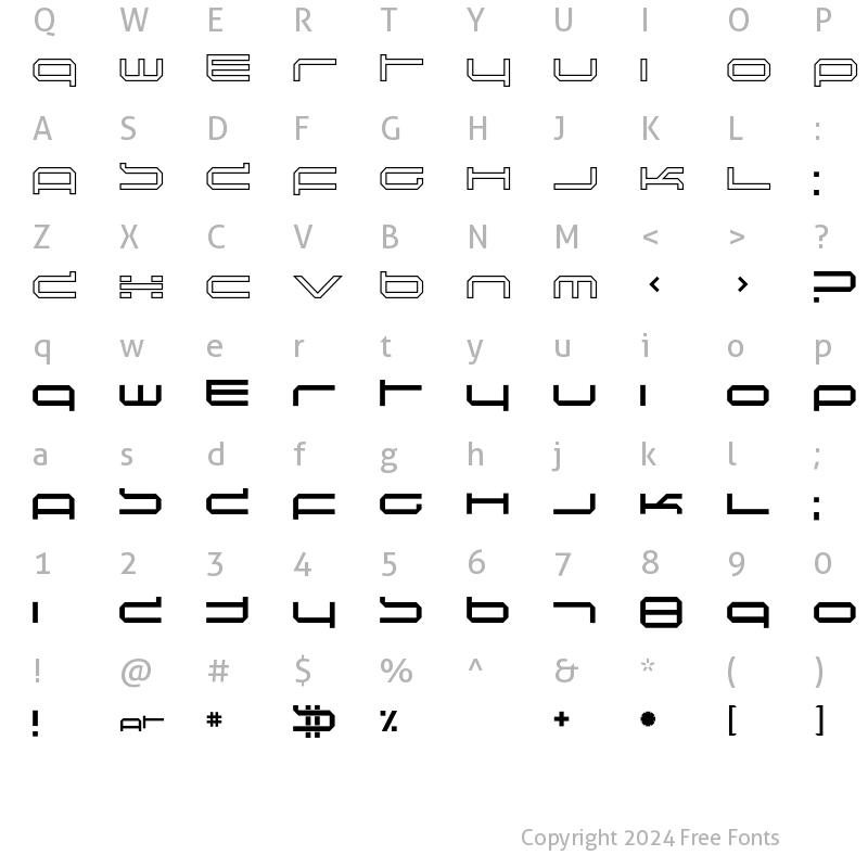 Character Map of Induction Regular