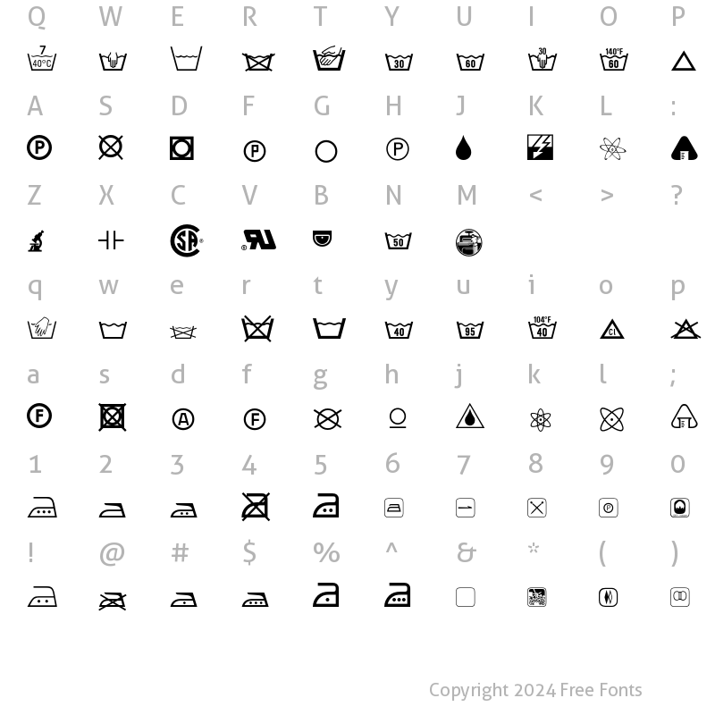 Character Map of IndustryEngineering P01 Regular