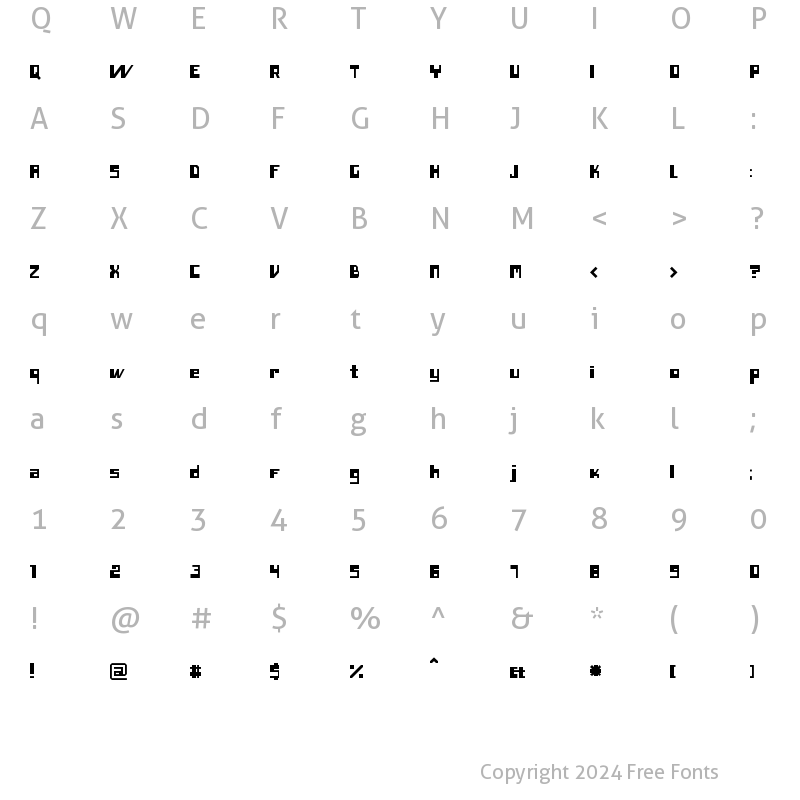 Character Map of Inero Regular