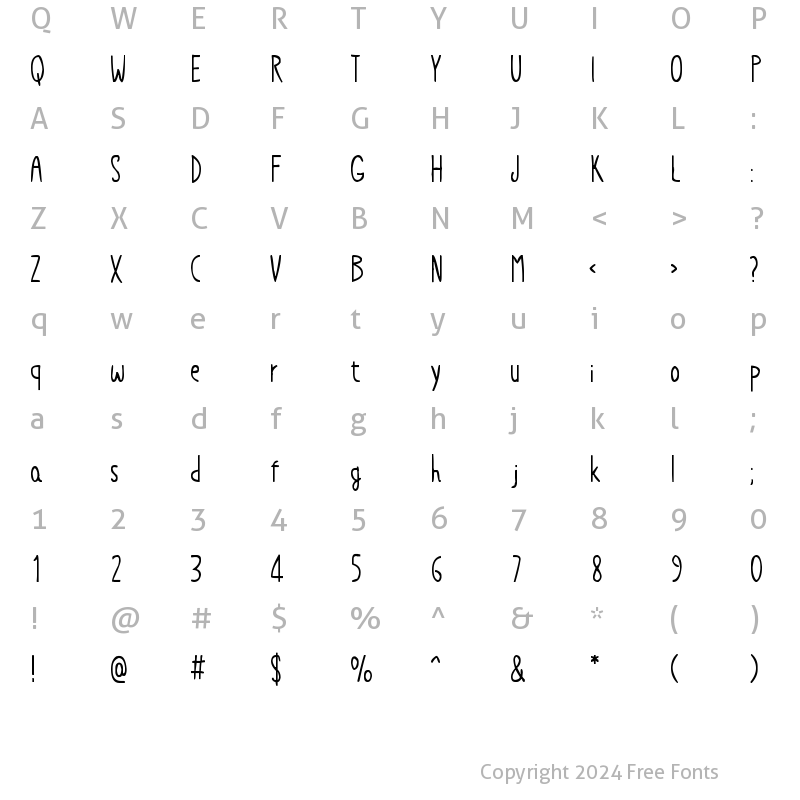 Character Map of Infinite Possibilities Regular