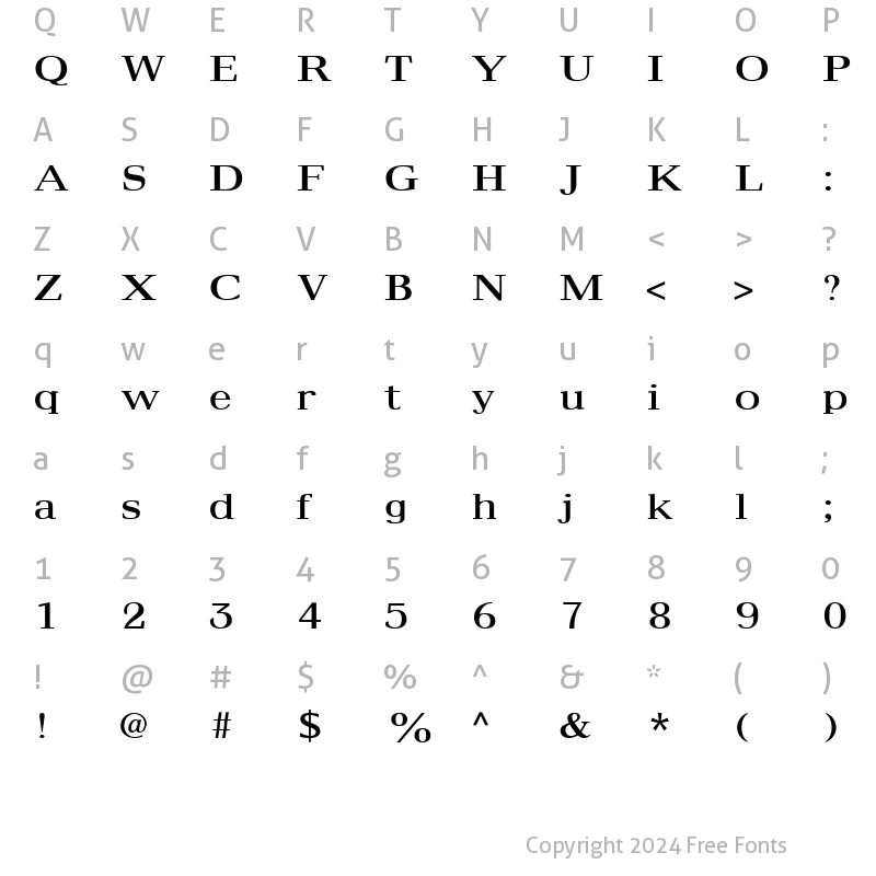 Character Map of Ingenio SSi Regular