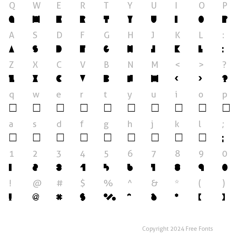 Character Map of Inscruta Normal