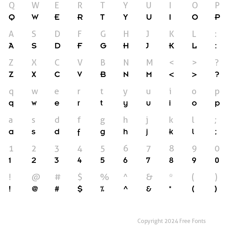 Character Map of Insignia LT Std Roman