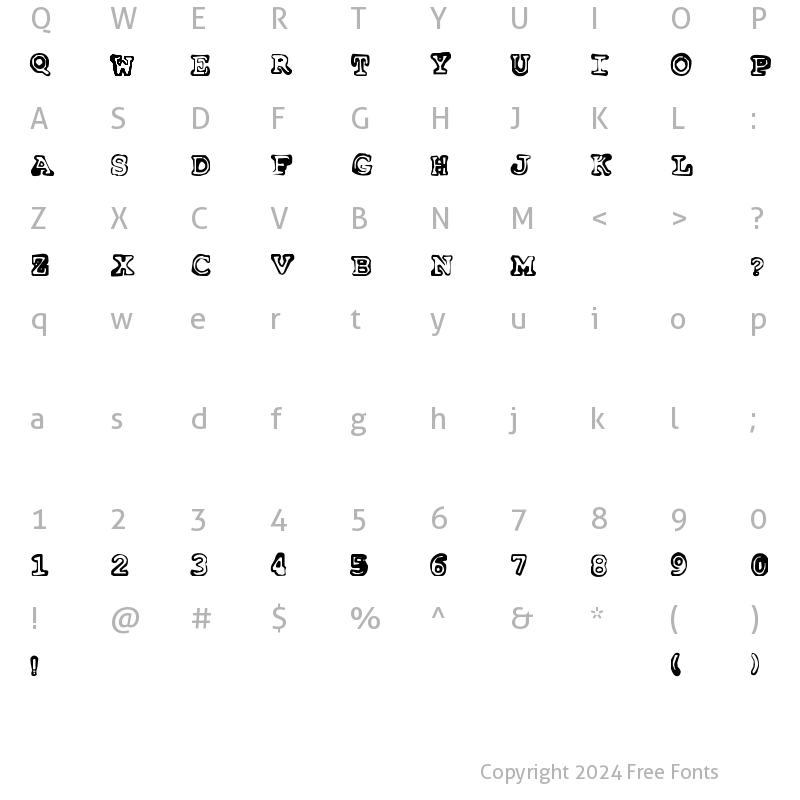 Character Map of Insomnia Outline