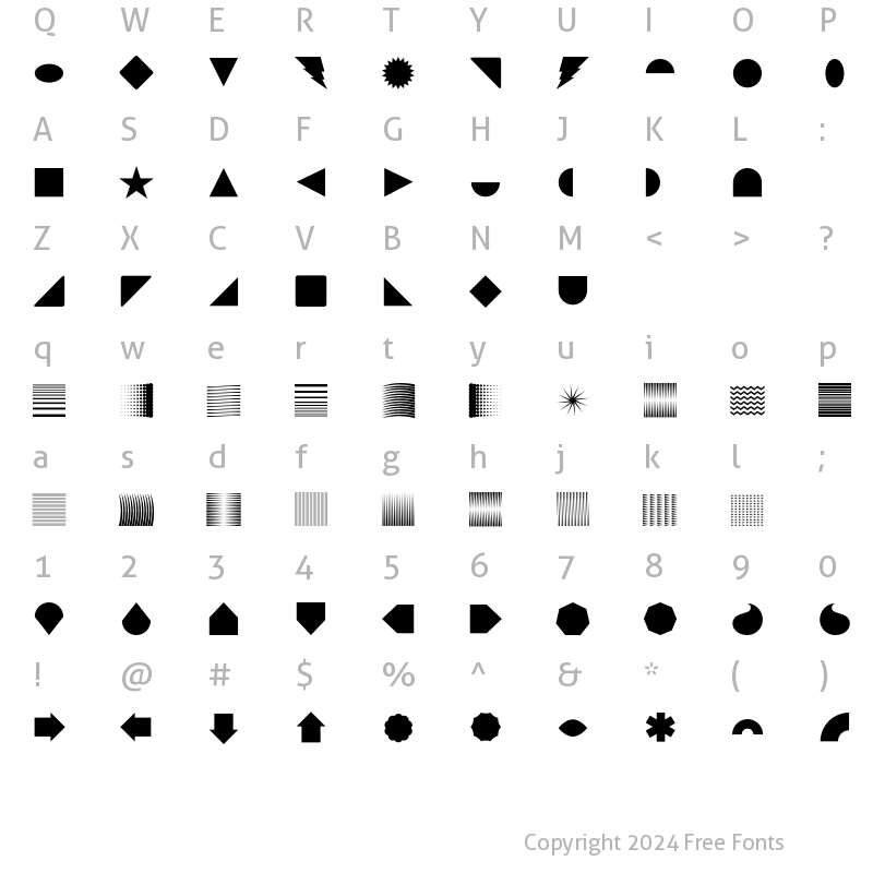 Character Map of InstantLogo Regular