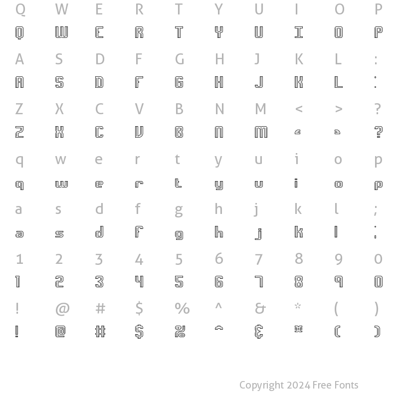 Character Map of Intersect C BRK Normal