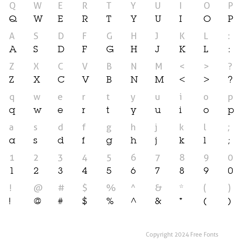 Character Map of ITCLubalinGraph-Book Book