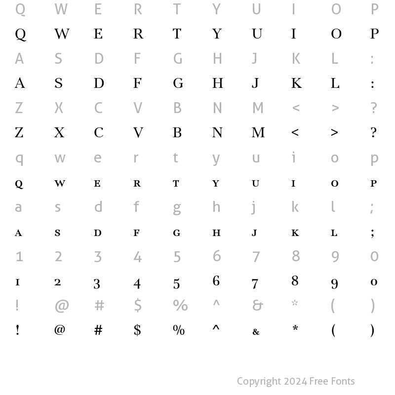 Character Map of JamilleSCEF-Book Regular