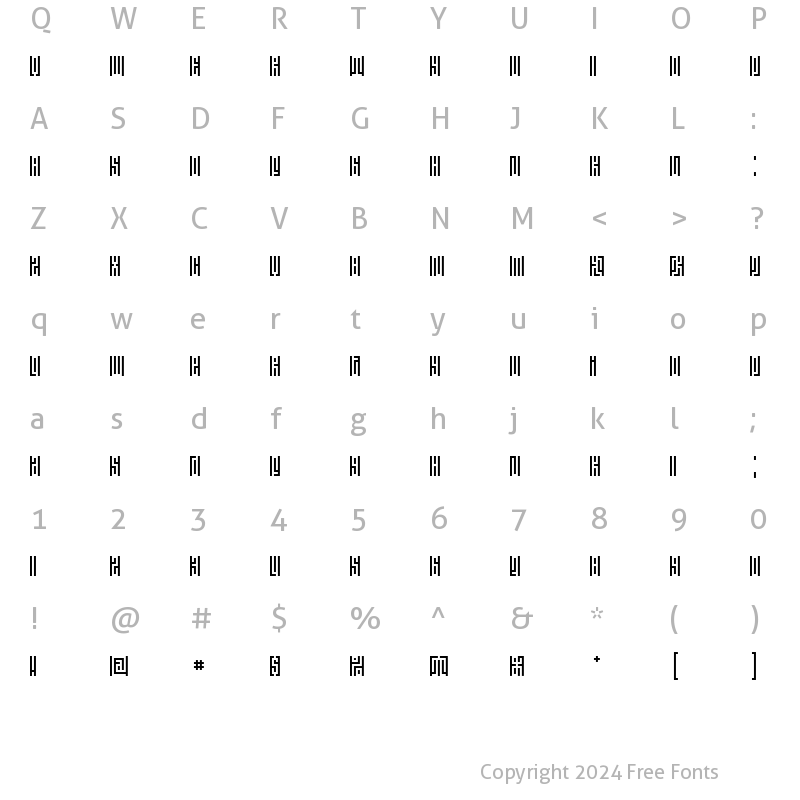 Character Map of Janus Regular