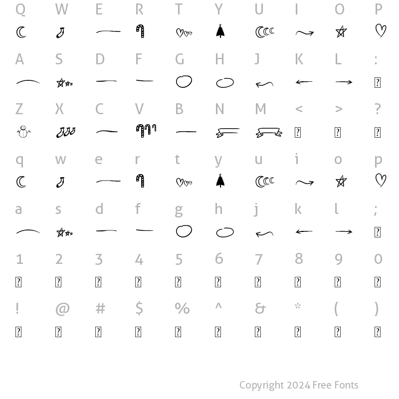 Character Map of Jasmine Swash Regular