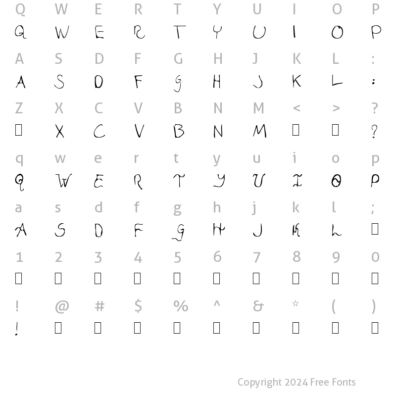 Character Map of Jasona Davina Normal