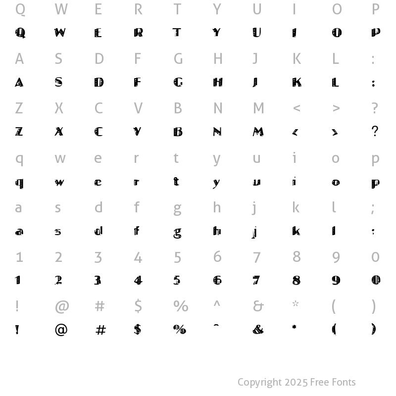 Character Map of Jattzzz Becker Normal