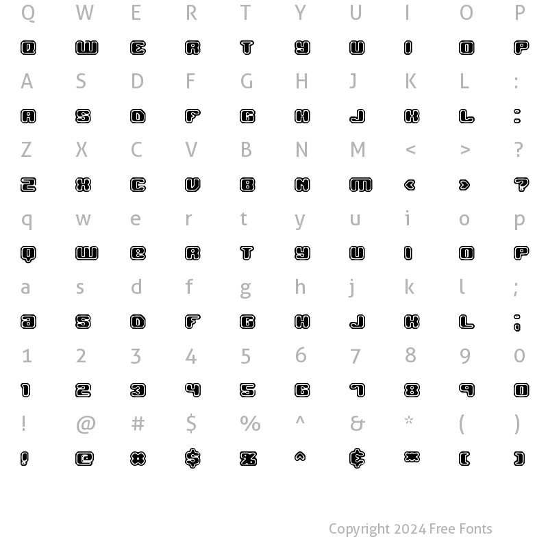 Character Map of Jawbreaker OL2 BRK Regular