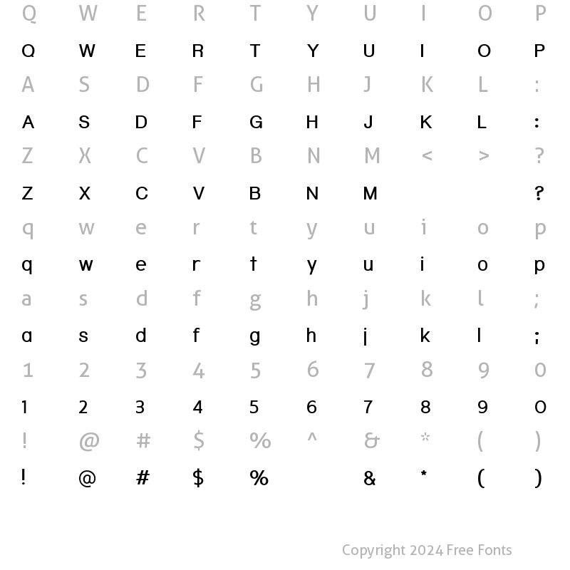 Character Map of Jeorg ExtraBold