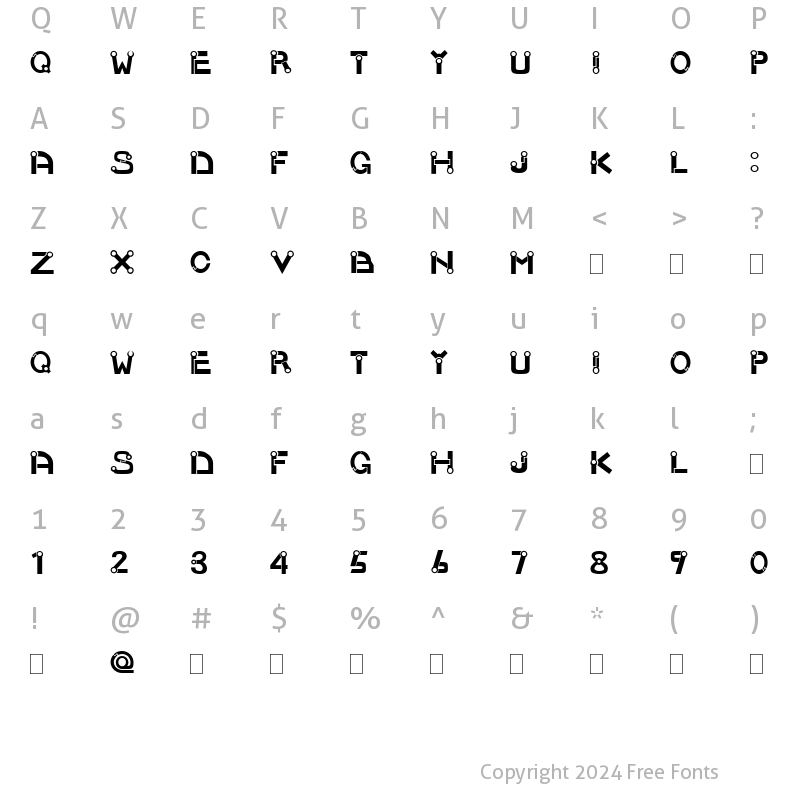 Character Map of JOINT E