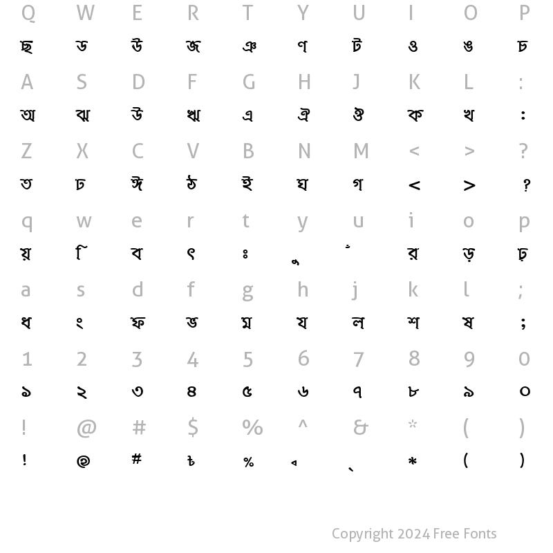 Character Map of JomunaMJ Bold