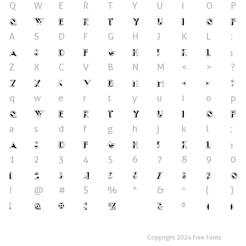 Character Map of Joost A Millionaire NF Regular