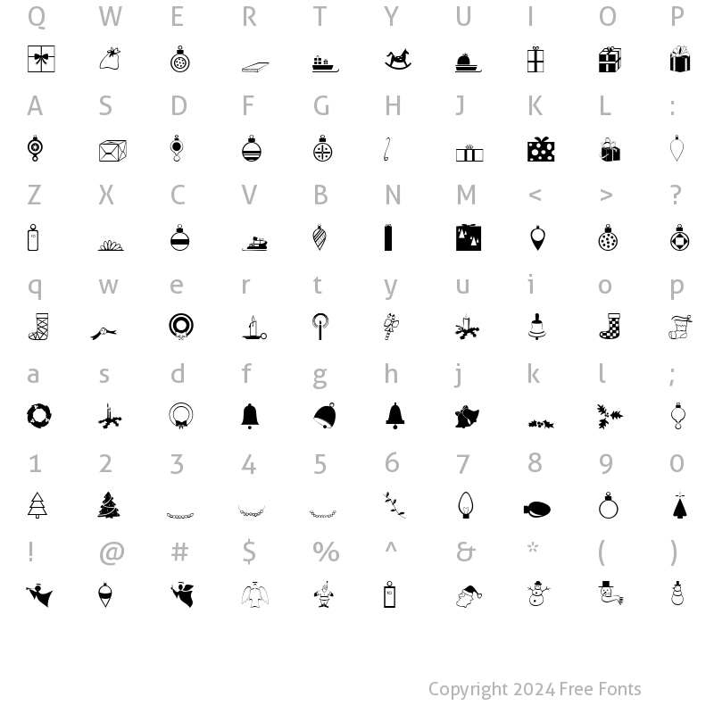 Character Map of JournalDingbatsEightSSi Regular