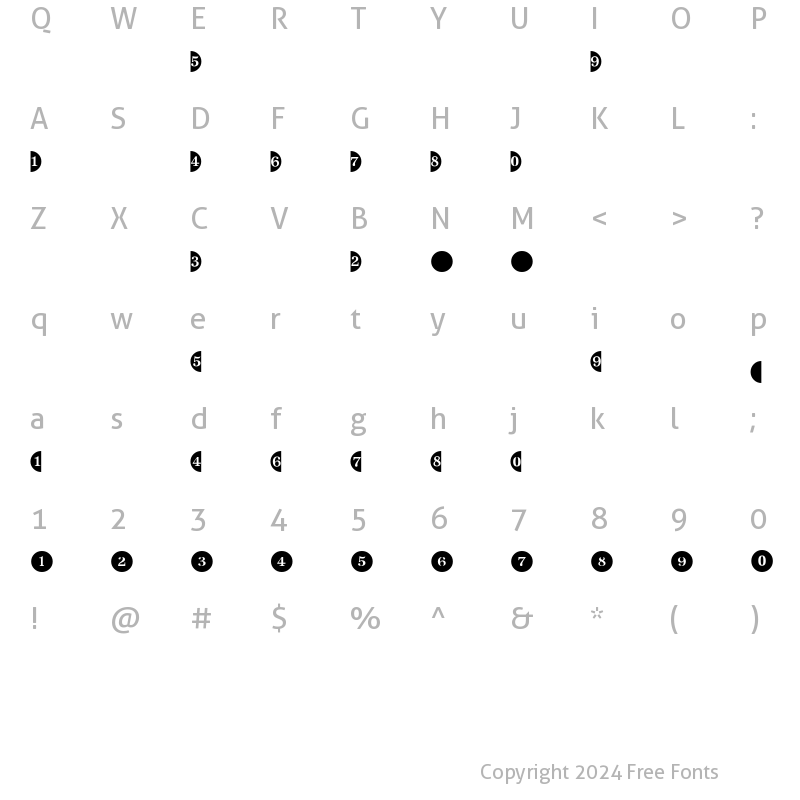 Character Map of JournalDingbatsFourSSi Regular