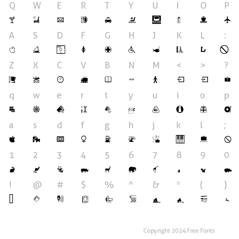 Character Map of JournalDingbatsSevenSSi Regular