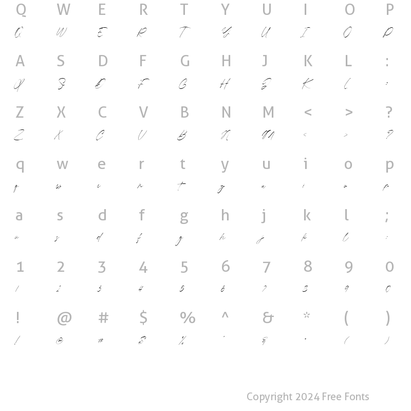 Character Map of Jules Otonomi alt Regular