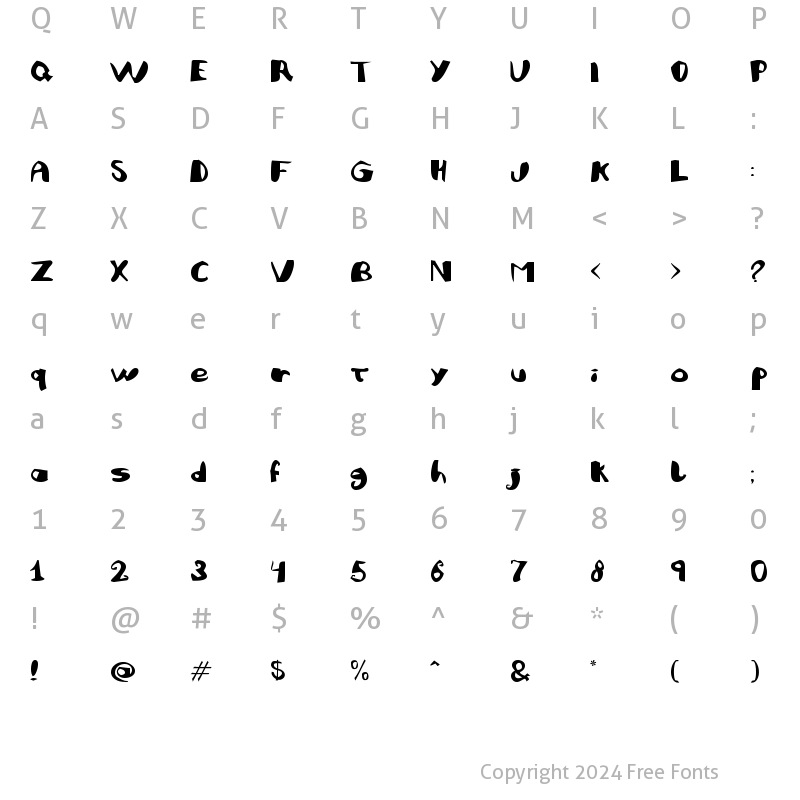 Character Map of JuliFesta Bold