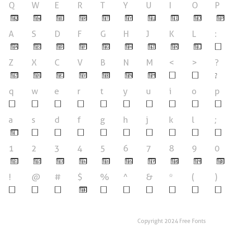 Character Map of Jumble Book Normal