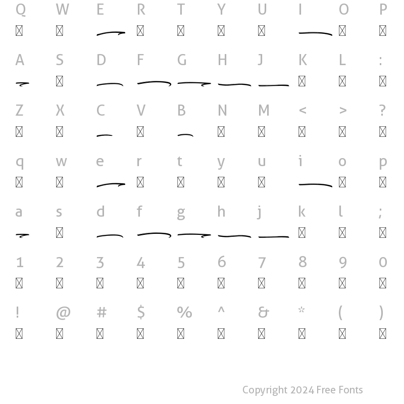 Character Map of Jump Street Swash In Line